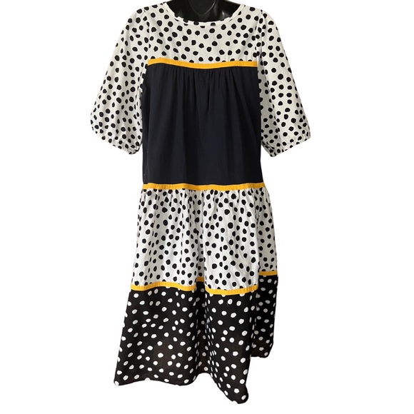 POLK A DOT LAYERED DRESS - Picture 2 of 4